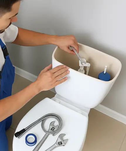 Toilet repair Brookshire TX — emergency toilet & flange repair